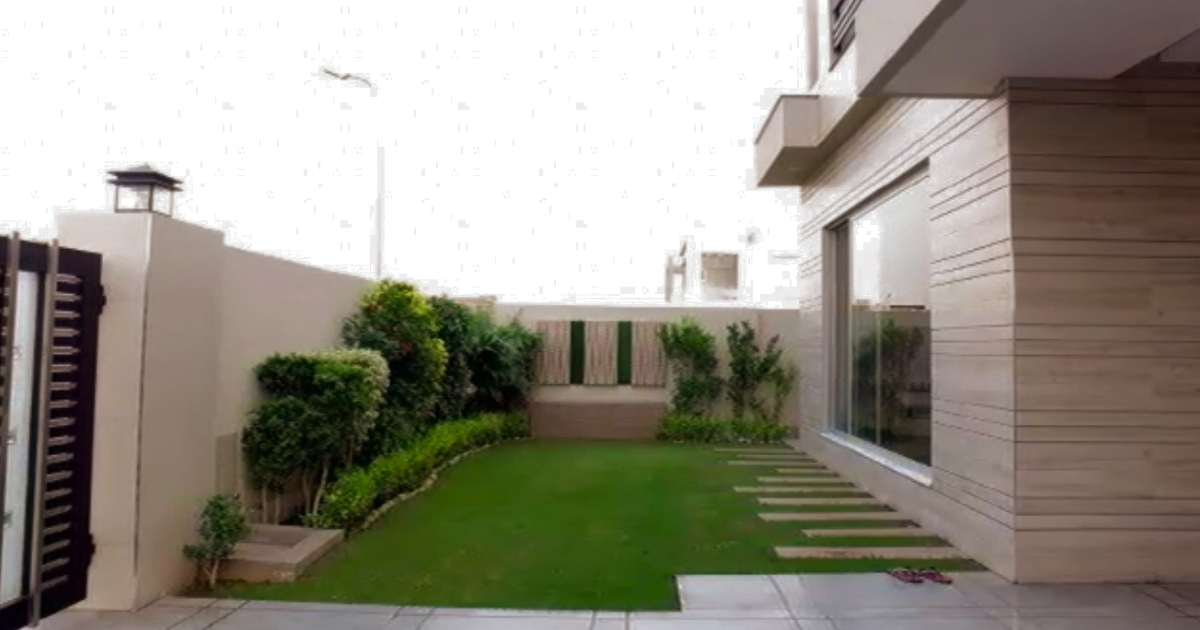 10 Marla House Plan With Lawn