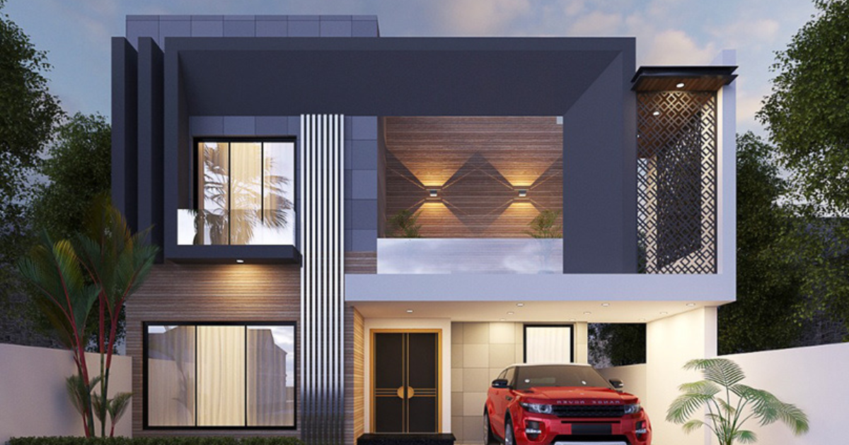 10 Marla House Front Elevation