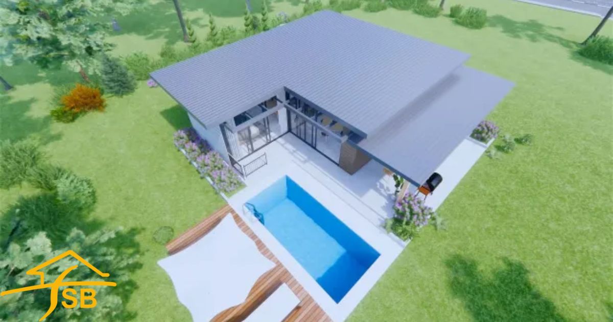 2 Kanal House Plan with Swimming Pool